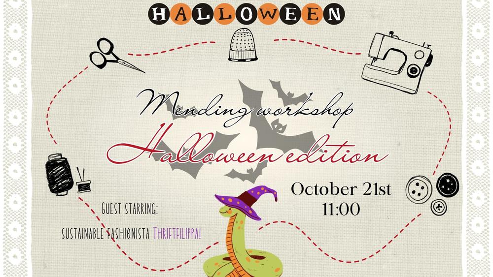 Halloween mending workshop